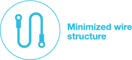 Minimized wire structure